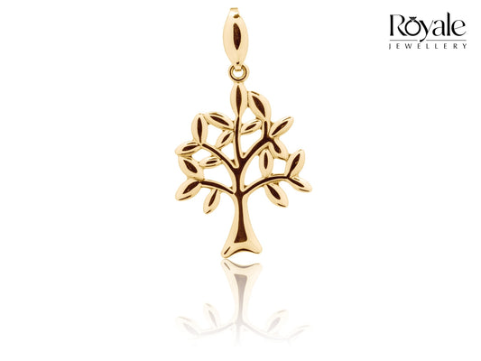 9ct Golden Tree Pendant